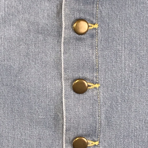 American Apparel Denim Button down Skirt - Picture 2 of 6